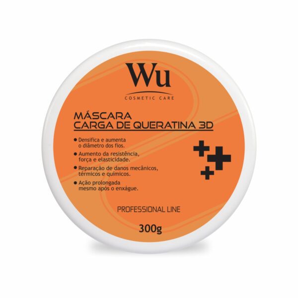 MÁSCARA CAPILAR CARGA DE QUERATINA WU 300g