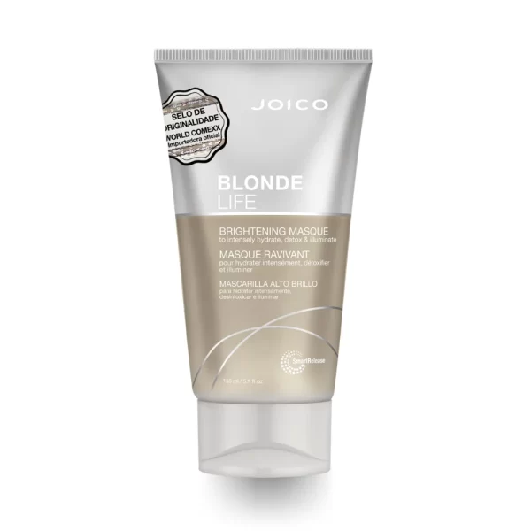 MÁSCARA DETOX E HIDRATANTE PARA CABELOS LOIROS - JOICO BLONDE LIFE BRIGHTENING 150ML